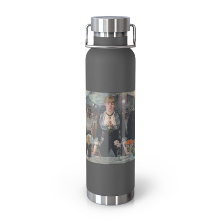 A Bar at the Folies-Bergère by Edouard Manet Copper Vacuum Insulated Bottle, 22oz