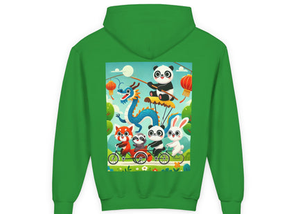 Rolling Along Together Youth Heavy Blend Hooded Sweatshirt