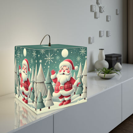 Santa's Joyful Christmas Light Cube