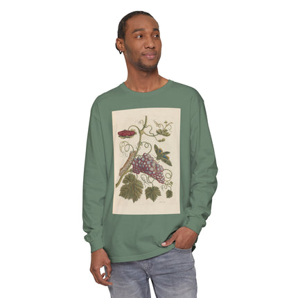 Botanical Pl.49 by Maria Sibylla Garment-dyed Long Sleeve T-Shirt