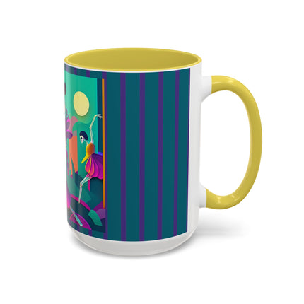 Dance of the Skeleton Ballerinas Colorful Mugs (11oz, 15oz)