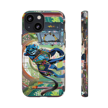 Cyber Panther's Hunt Phone Cases
