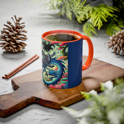 Mystic Guardian of the Sky Light Colorful Mugs (11oz, 15oz)