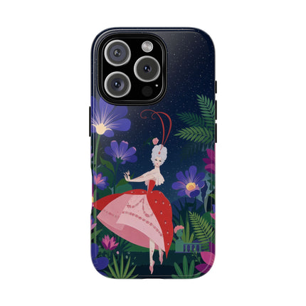 🌺✨ The Lady Of The Starlit Enchanted Garden Phone Case – Art Deco Floral Fantasy