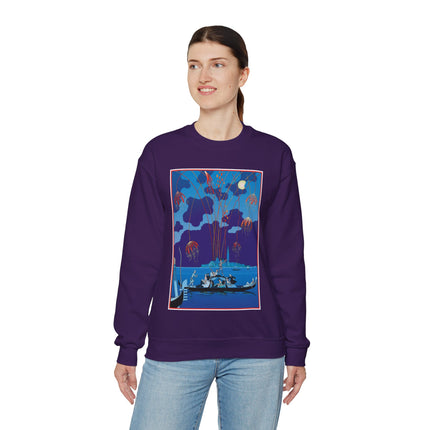 Fireworks in Venice by George Barbier Heavy Blend™ Crewneck Sweatshirt