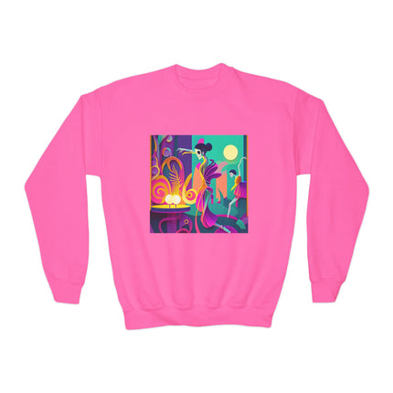 Dance of the Skeleton Ballerinas Youth Crewneck Sweatshirt