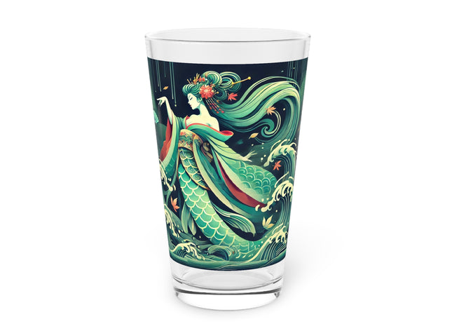 Mermaid Queen Rising from the Deep Glass, 16oz