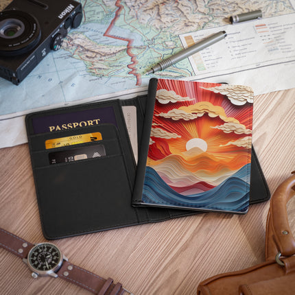 Vibrant Sunrise Sky Passport Cover