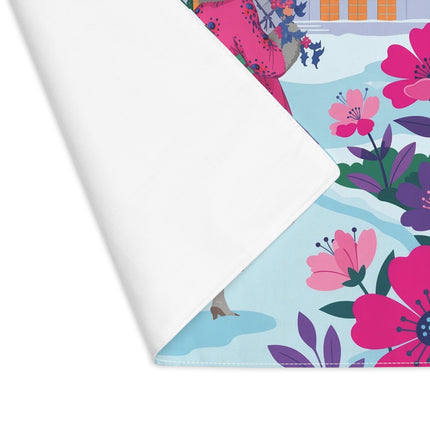 🌸❄️ The Lady Of The Winter Flower Garden Placemat – Art Deco Christmas Elegance