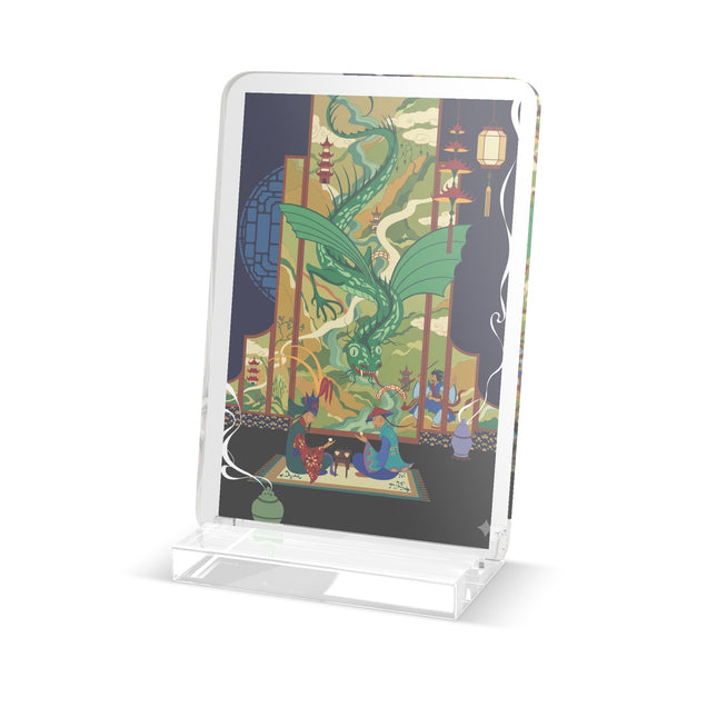 Celestial Dragon Gathering Acrylic Plaque – Mythic Majesty & Timeless Tradition