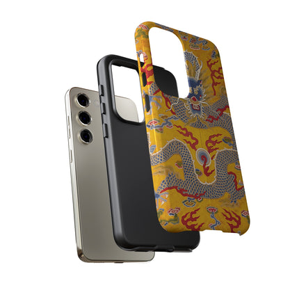 Majestic Dragon Regalia – Imperial 12-Symbol Robe Phone Cases