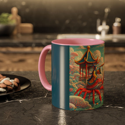 The Celestial Crab Navigator Colorful Mugs (11oz, 15oz)