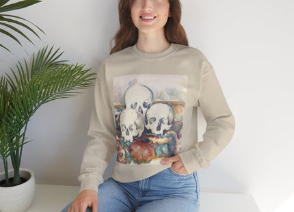 The Three Skulls by Paul Cézanne Unisex Heavy Blend™ Crewneck Sweatshirt