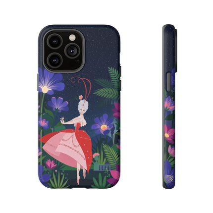 🌺✨ The Lady Of The Starlit Enchanted Garden Phone Case – Art Deco Floral Fantasy