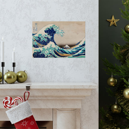 The Great Wave off Kanagawa by Katsushika Hokusai Matte Horizontal Posters