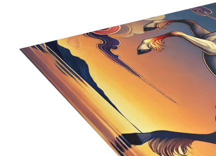 Flame-Winged Horse at Sunset Postcards (envelopes included) - Bundles of 10, 30, 50 Pieces