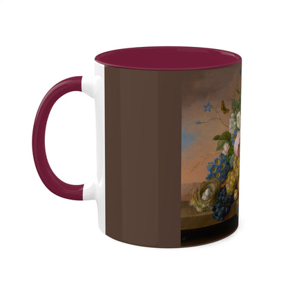 Floral Still Life by Franz Xaver Petter Colorful Mugs, 11oz