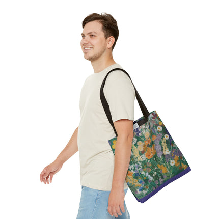 Flowers on the Mountain by August Babberger Tote Bag (AOP)
