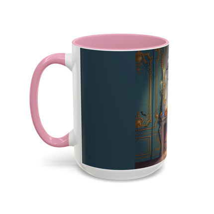 🕯️🎃 The Moonlit Manor Drawing Room Colorful Mug – Elegant Halloween Charm