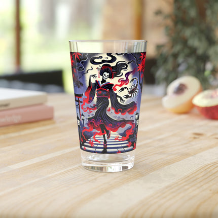 Halloween Sorceress Glass, 16oz