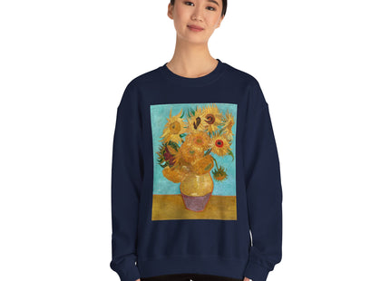 Vase with Twelve Sunflowers by Vincent Van Gogh Heavy Blend™ Crewneck Sweatshirt
