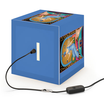September & Sapphire Zodiac Light Cube Lamp