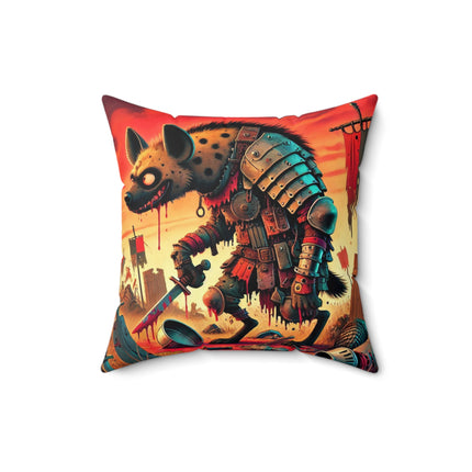 The Cunning Scavenger Spun Polyester Square Pillow