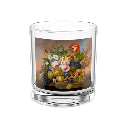 Floral Still Life Rocks Glass, 10oz