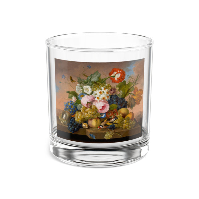 Floral Still Life Rocks Glass, 10oz