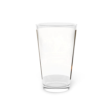 Basket of Grapes and a Pomegranate on a Table Glass, 16oz