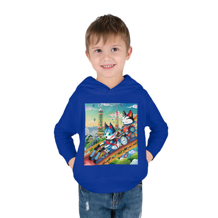 Kitsune Carnival Toddler Pullover Fleece Hoodie