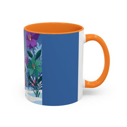 🌹❄️ The Holly Rose Of Winter Colorful Mug – Art Deco Christmas Garden
