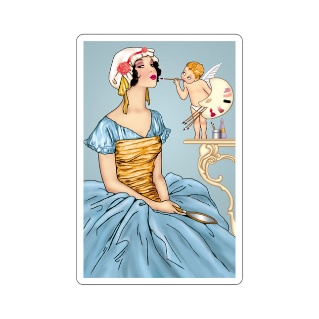 The Enchanting Painter: A Fairy's Artistic Touch Kiss-Cut Stickers (4 Sizes)