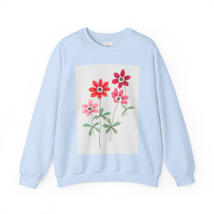 Anemoon, Anemone by Anselmus Boëtius de Boodt Heavy Blend™ Crewneck Sweatshirt