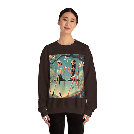 Whispers on the Spring Swing Heavy Blend™ Crewneck Sweatshirt
