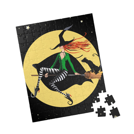 A Witch’s Moonlit Flight Puzzle (110, 252, 520, 1014-piece)