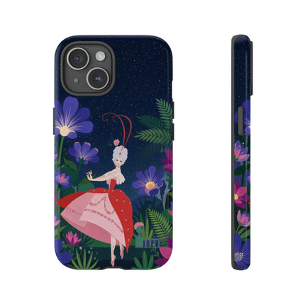 🌺✨ The Lady Of The Starlit Enchanted Garden Phone Case – Art Deco Floral Fantasy