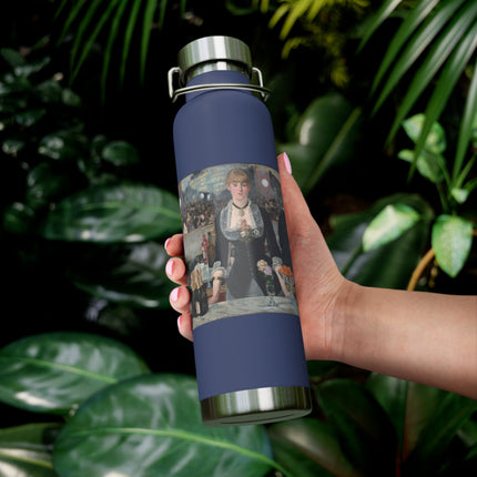 A Bar at the Folies-Bergère by Edouard Manet Copper Vacuum Insulated Bottle, 22oz