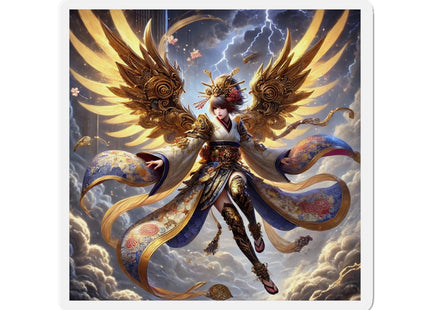 Valkyrie Descending Through Storm Die-Cut Magnets (4 Sizes)