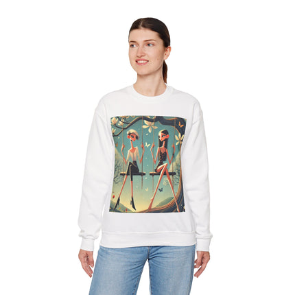 Whispers on the Spring Swing Heavy Blend™ Crewneck Sweatshirt