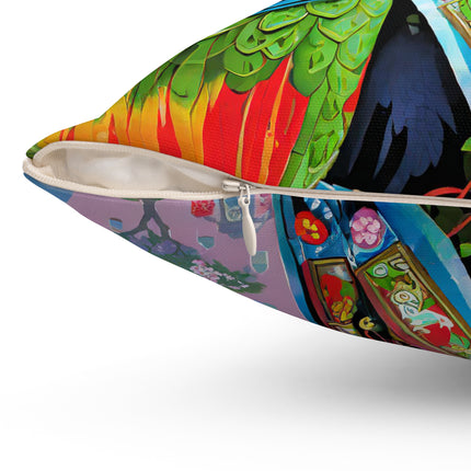 Tech Plumes Spun Polyester Square Pillow