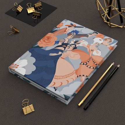 🌸🎭 The Ladies Of The Enchanted Garden Hardcover Journal – Art Deco Fashion Elegance