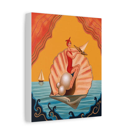 ⛵🦪 The Pearl Shell Sailor Placemat – Art Deco Seaside Fantasy