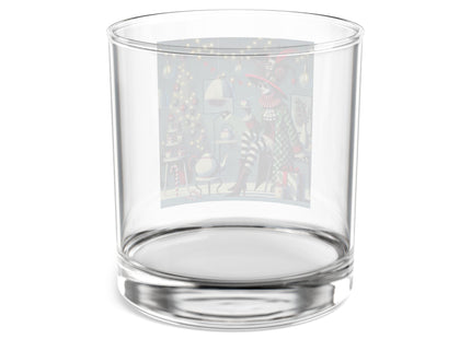 Whimsical Christmas Tea Party Rocks Glass, 10oz