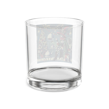 Whimsical Christmas Tea Party Rocks Glass, 10oz