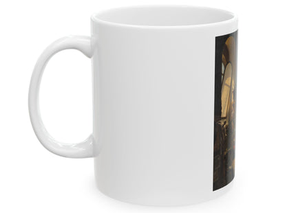 Raphael and his Muse in the Atelier by Vincenzo Abbati Ceramic Mug (11oz, 15oz)