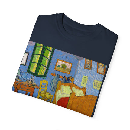 The Bedroom by Vincent van Gogh Unisex Garment-Dyed T-shirt