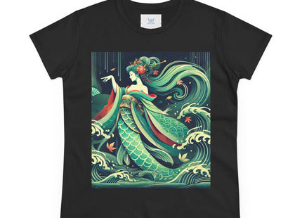 Mermaid Queen Rising from the Deep Women's Midweight Cotton Tee