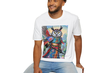 Cyberpunk Samurai Owl Softstyle T-Shirt