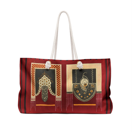 La décoration moderne dans le textile Pl. 3 by Gaston Charlet Weekender Bag